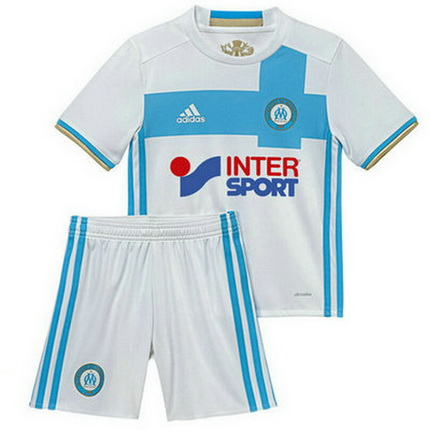 Kit Junior Olympique Marseille Domicile 2016/17 - Cliquez sur l'image pour la fermer